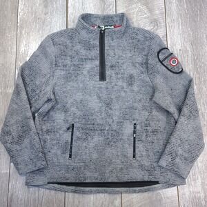 Jamie Sadock Womens Ribbed Fleece Size Large 1/4 Zip Pullover Light Jacket